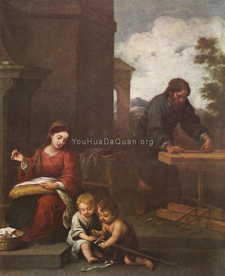 Holy Family with the Infant St John - 巴托洛梅·埃斯特班·牟利罗